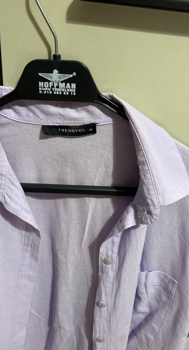 Lila Keten Gömlek - Görsel 2