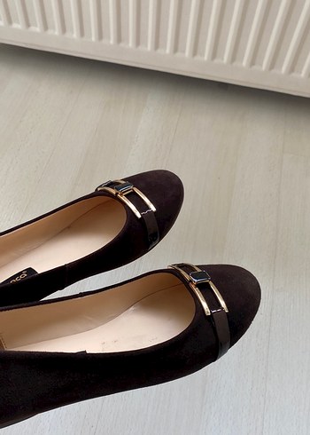 Kahverengi süet babet - Görsel 3