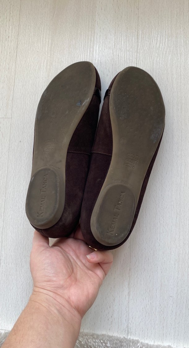 Kahverengi süet babet - Görsel 2