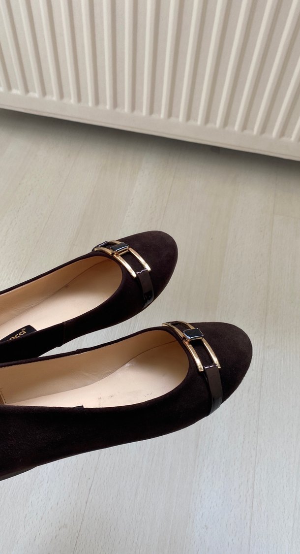 Kahverengi süet babet - Görsel 3