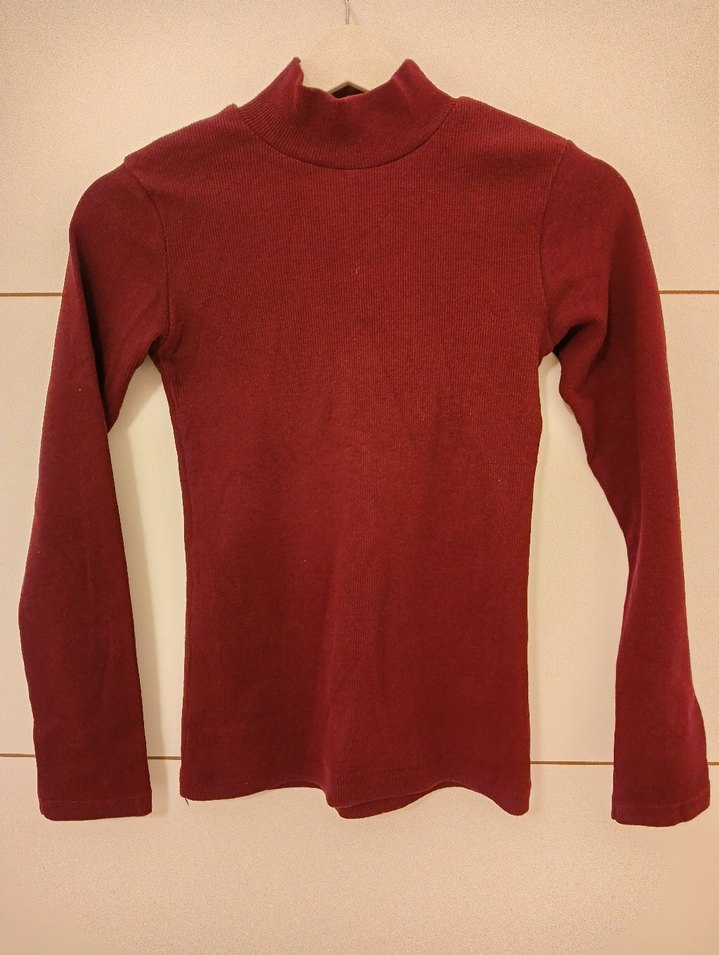 acı kahve Yüksek Yaka Kadın Kazak - Görsel 2