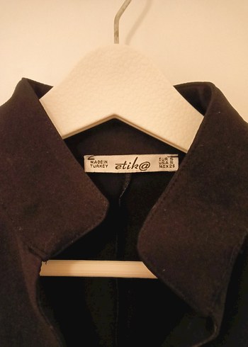 Düğmeli Siyah Kadın elbise - Görsel 4