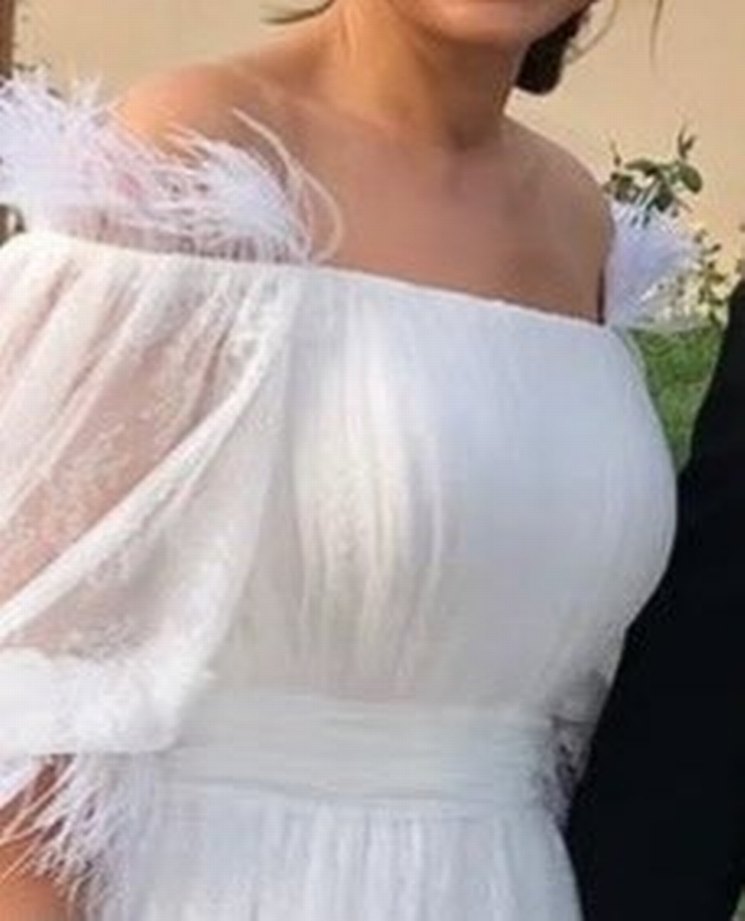 Beyaz nikah elbisesi - Görsel 5