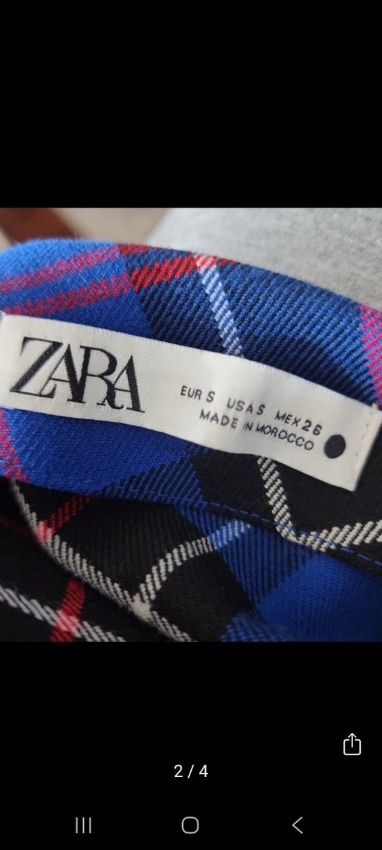 Mavi renk düşük omuz Uzun Kollu Kadın Bluz - Görsel 3