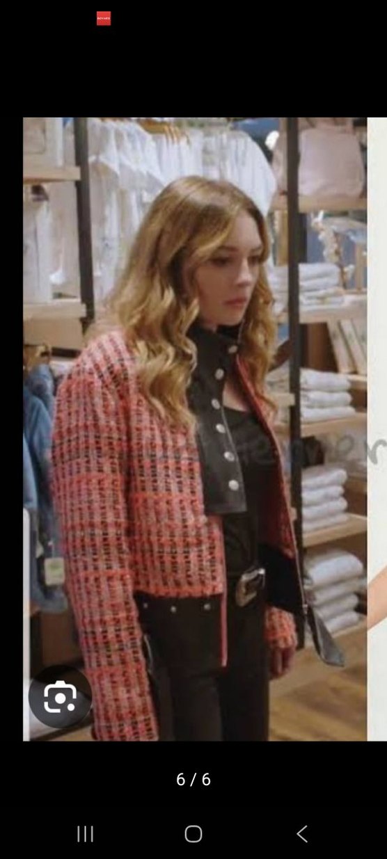 twist ceket yakası deri detayli - Görsel 3