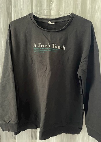 xs Beden Siyah Baskılı çocuk Sweatshirt