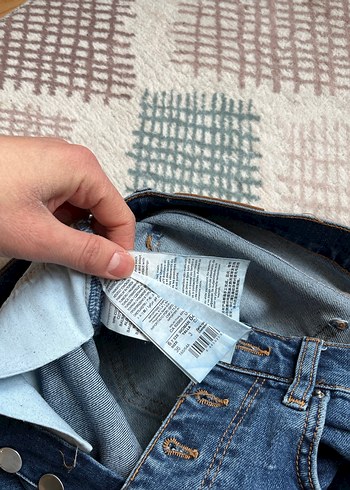 Mango Kadın Mavi Midi Boy Denim Jean - Görsel 4