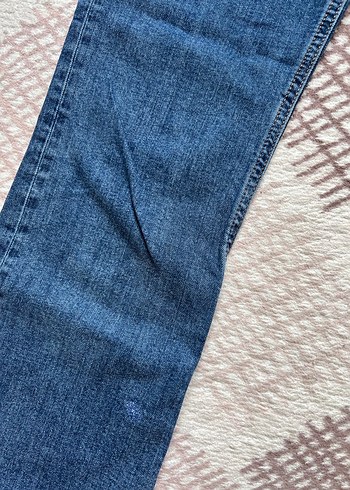 Mango Kadın Mavi Midi Boy Denim Jean - Görsel 2