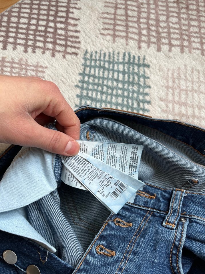 Mango Kadın Mavi Midi Boy Denim Jean - Görsel 4