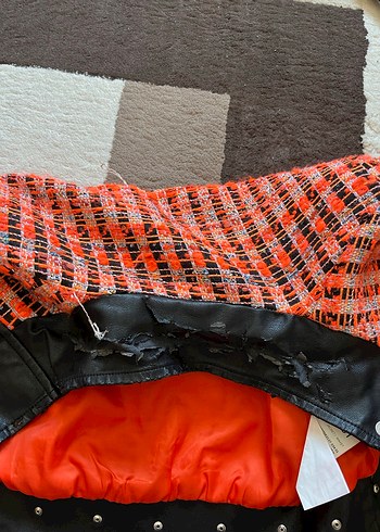 Twist Çok Renkli Mini Kadın Ceket - Görsel 8