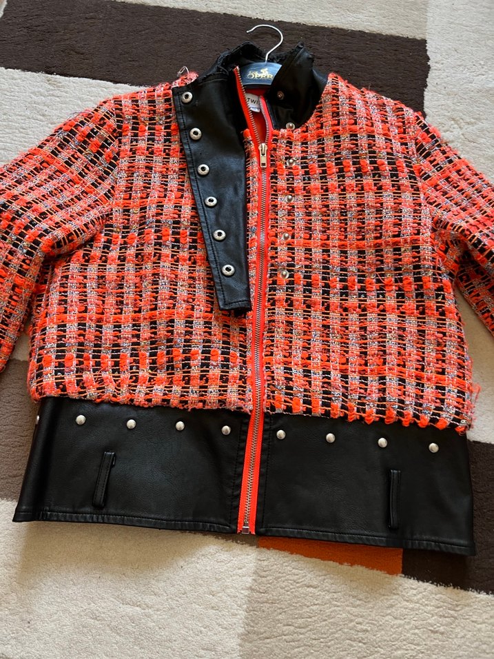 Twist Çok Renkli Mini Kadın Ceket - Görsel 5