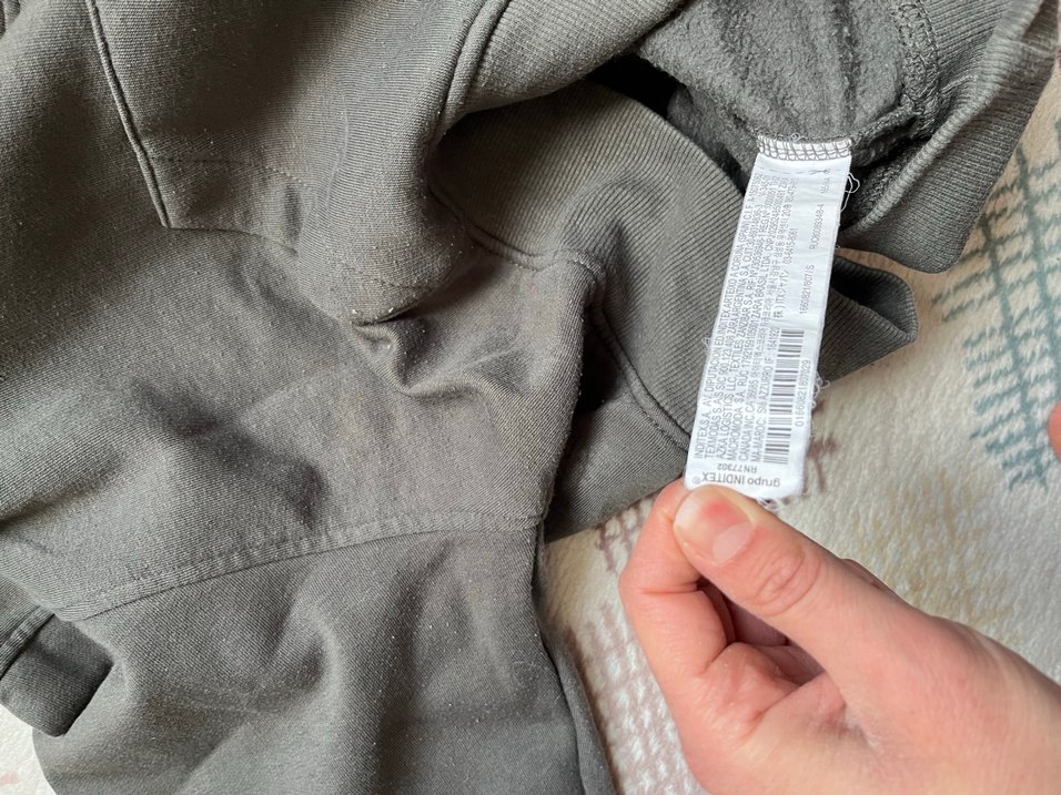 Zara Gri Kapüşonlu Kadın Sweatshirt - Görsel 3