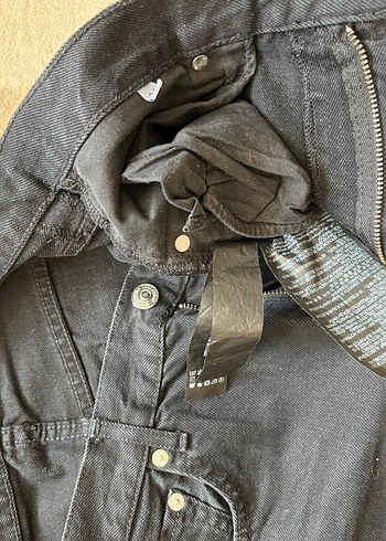 Zara Püsküllü Siyah Midi Denim Kadın Jean - Görsel 5