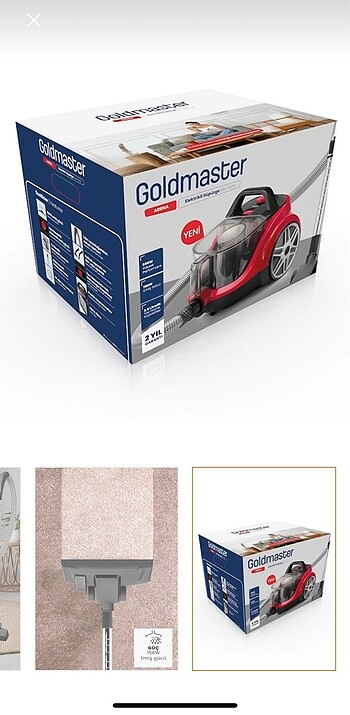 Goldmaster Elektrikli Süpürge