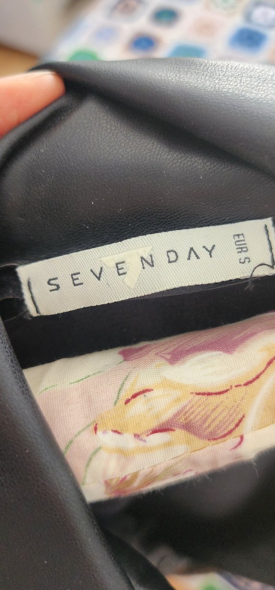 Düğmeli Siyah Deri Kadın elbise - Görsel 2