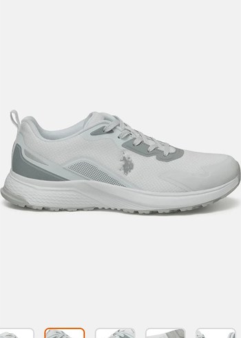 U.S. Polo Assn. erkek Gri Beyaz Spor Ayakkabı - Görsel 2