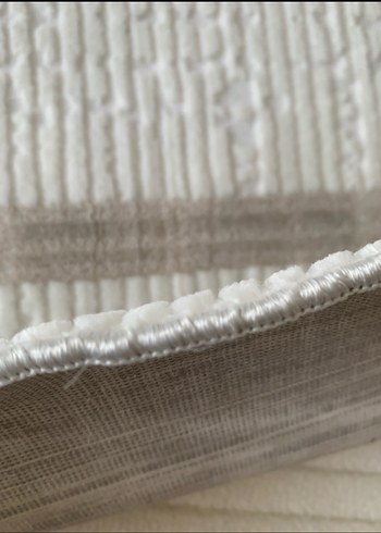 Modern Klasik Desenli Beyaz Gri Halı - Görsel 4