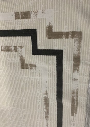 Modern Klasik Desenli Beyaz Gri Halı - Görsel 2