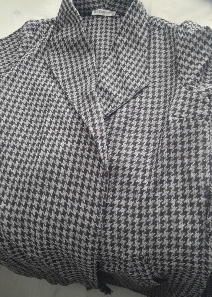 Kaz ayağı deseni kap - Görsel 2