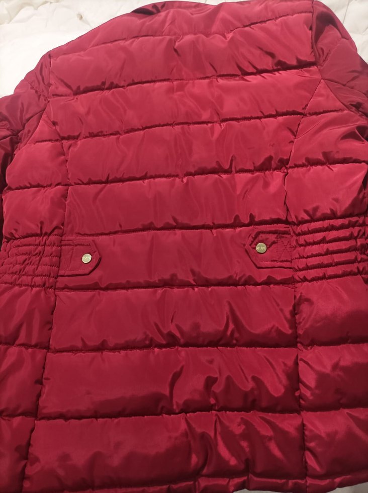 Bordo Fermuarlı Kadın Kışlık Mont - Görsel 3