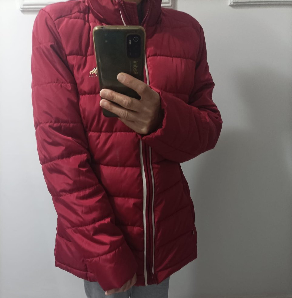 Bordo Fermuarlı Kadın Kışlık Mont - Görsel 5