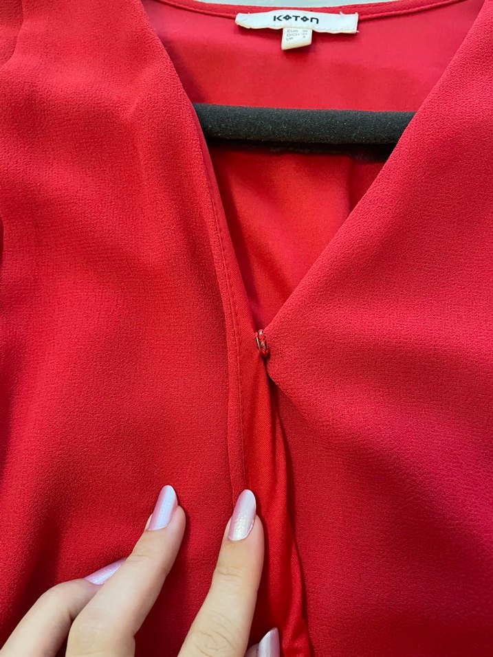 Koton Kırmızı Elbise - Görsel 4
