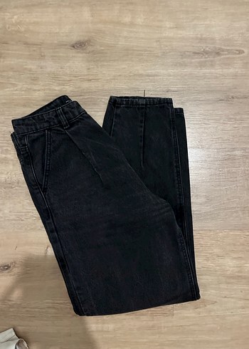 Stradivarius Stradivarius Siyah Bol Kesim Jean