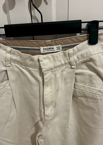 36 Beden Bej Bol Kesim Midi Kadın Pantolon