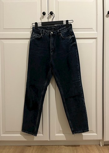 Kadın Lacivert Midi Denim Jean
