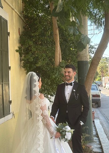 Klasik Beyaz A Kesim Gelinlik