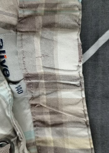 Gri Ekoseli 8/9 yaş şort - Görsel 3