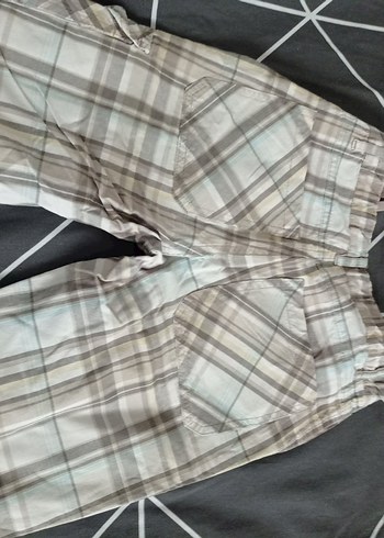 Gri Ekoseli 8/9 yaş şort - Görsel 6