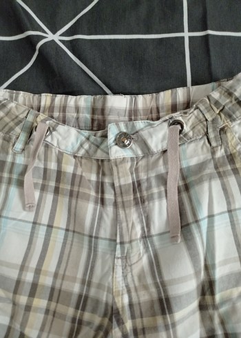 Gri Ekoseli 8/9 yaş şort - Görsel 2