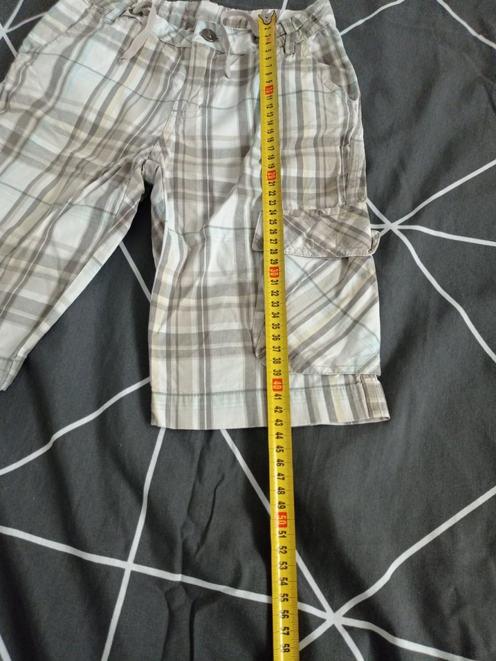 Gri Ekoseli 8/9 yaş şort - Görsel 4