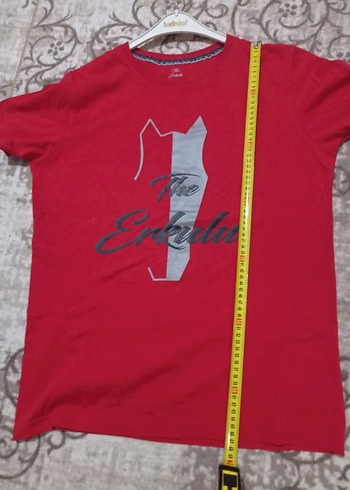 Kırmızı Erkek Spor Tişörtü - Görsel 4