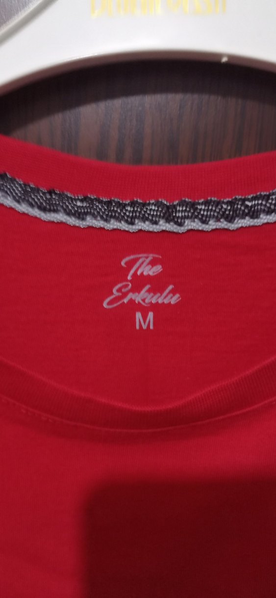 Kırmızı Erkek Spor Tişörtü - Görsel 2