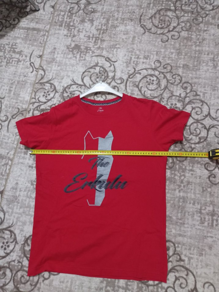 Kırmızı Erkek Spor Tişörtü - Görsel 3