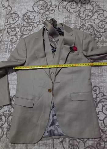 46/6 drop bej takım elbise - Görsel 8