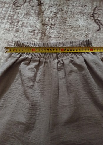 S bedenBej Bol Kesim Uzun Keten Pantolon - Görsel 6