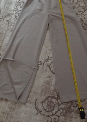 S bedenBej Bol Kesim Uzun Keten Pantolon - Görsel 5