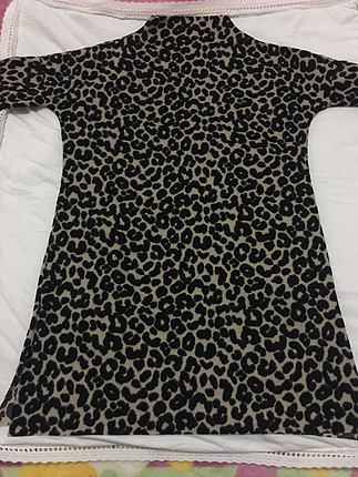 Leopae desenli tunik
