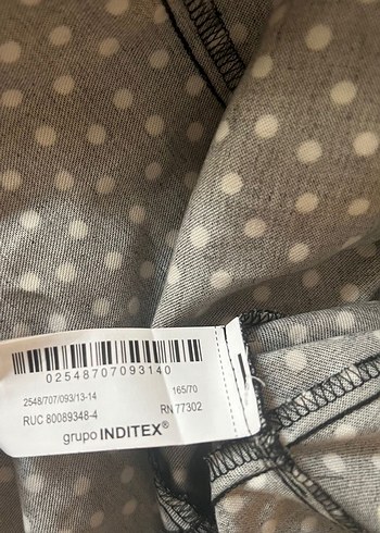 Zara Puantiye Desenli Fırfırlı Mini Etek