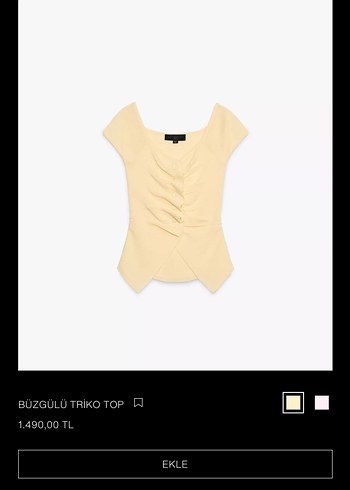 Kadın Mini Sarı Bağlamalı Mayo - Görsel 5