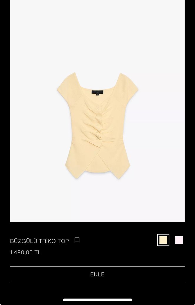 Kadın Mini Sarı Bağlamalı Mayo - Görsel 5