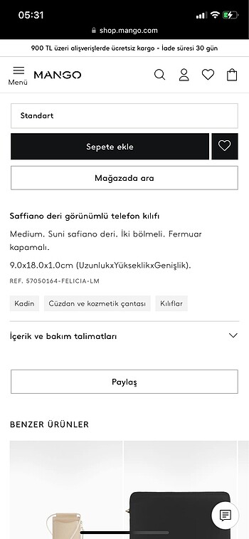 Beden siyah Renk mango çanta sadece bir kez kullanıldı