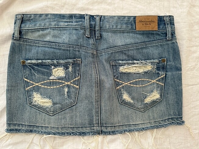 xs Beden mavi Renk abercrombie jean etek