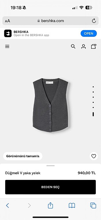 l Beden yeni sıfır