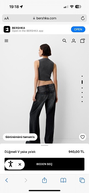 l Beden gri Renk yeni sıfır