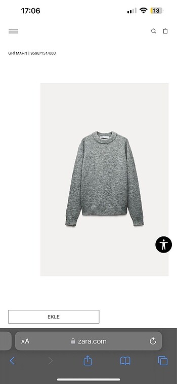 Zara hiç kullanılmadı