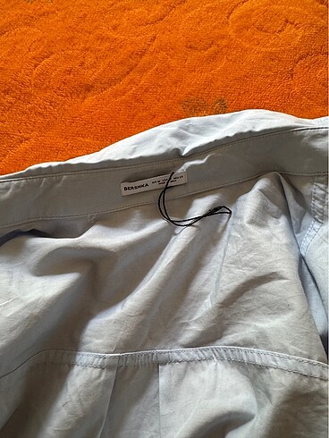 m Beden mavi Renk bershka crop gömlek